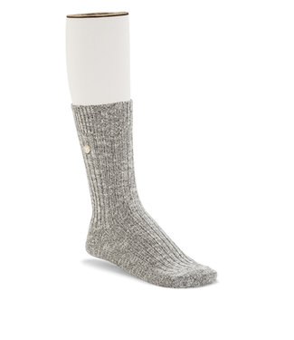 Birkenstock Men's Cotton Slub Socks  Grey / White