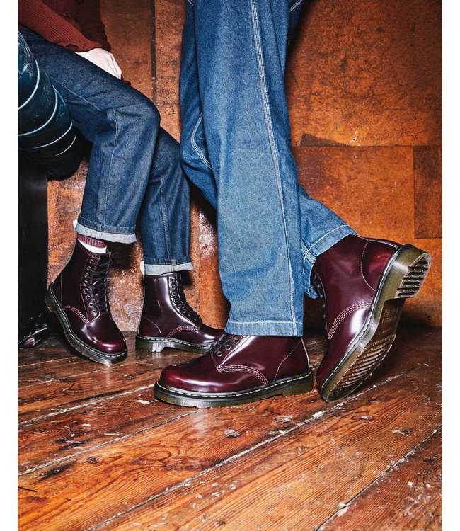 Dr. Martens Femmes - Vegan 1460 Oxford Rub Off Cerise