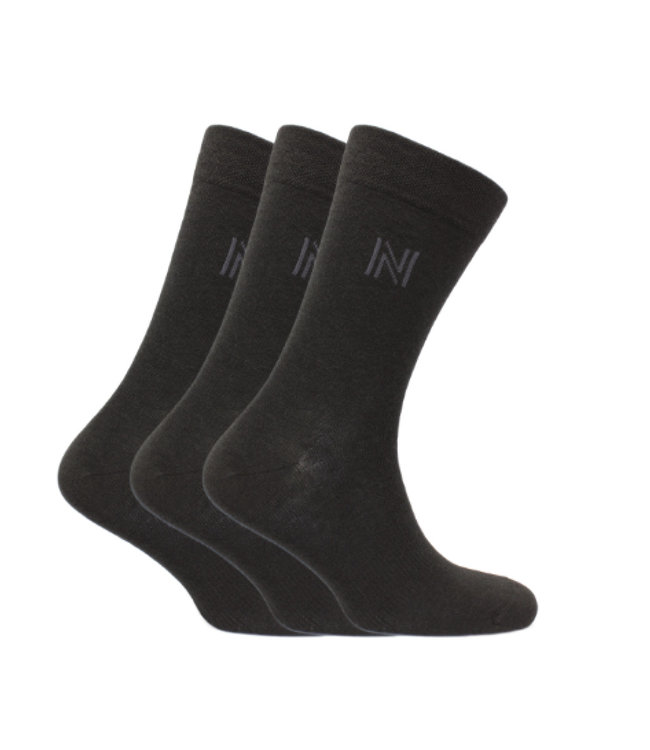 Norfolk Stockholm Noir 3 paires par paquet