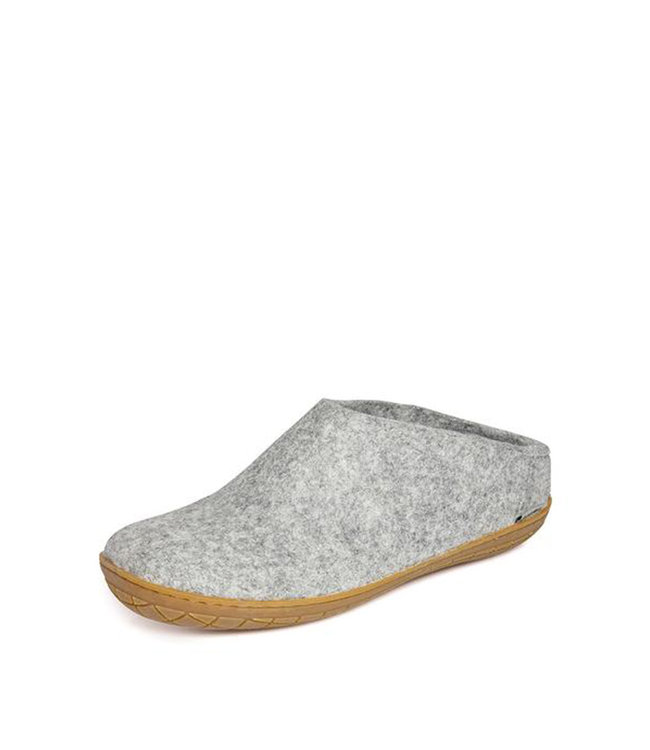 Glerups Pantoufle Semelle Caoutchouc Gris