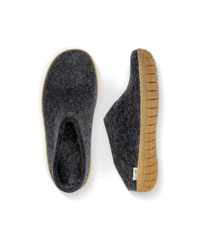 Glerups Pantoufle Semelle Caoutchouc Charbon