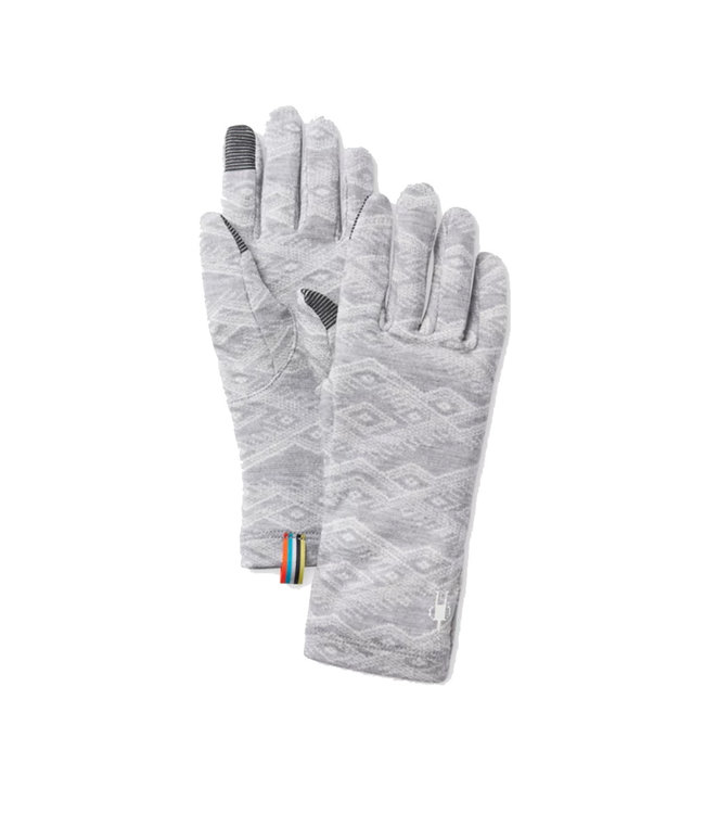 Smartwool Merino 250 Pattern Glove Light Grey