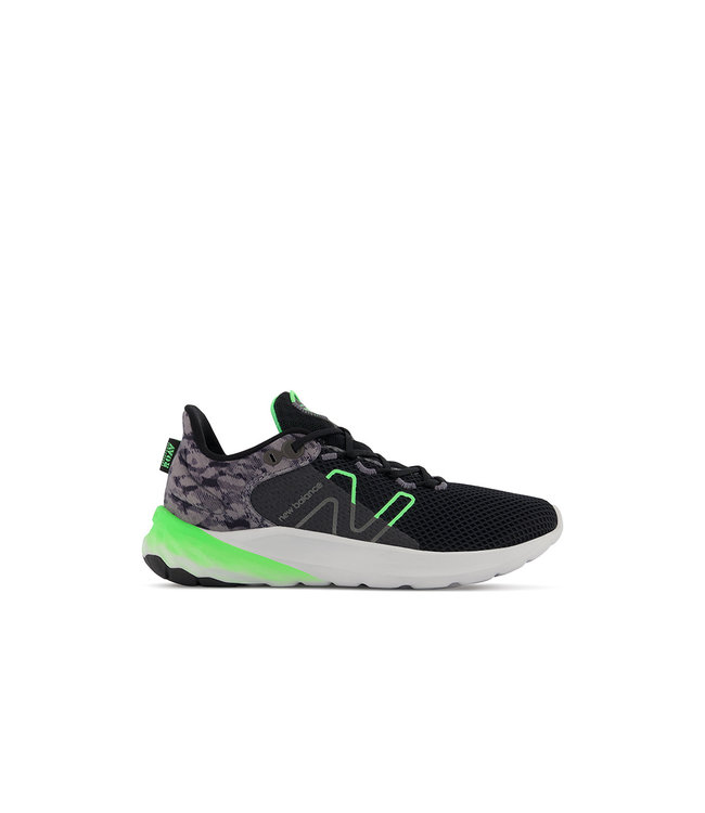 New Balance Kid's -Fresh Foam Roav 2 Black / Vibrant Spring
