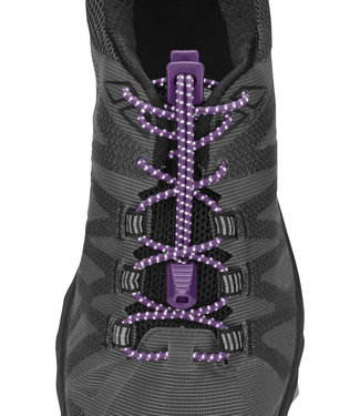 Nathan Reflective Run laces  Purple