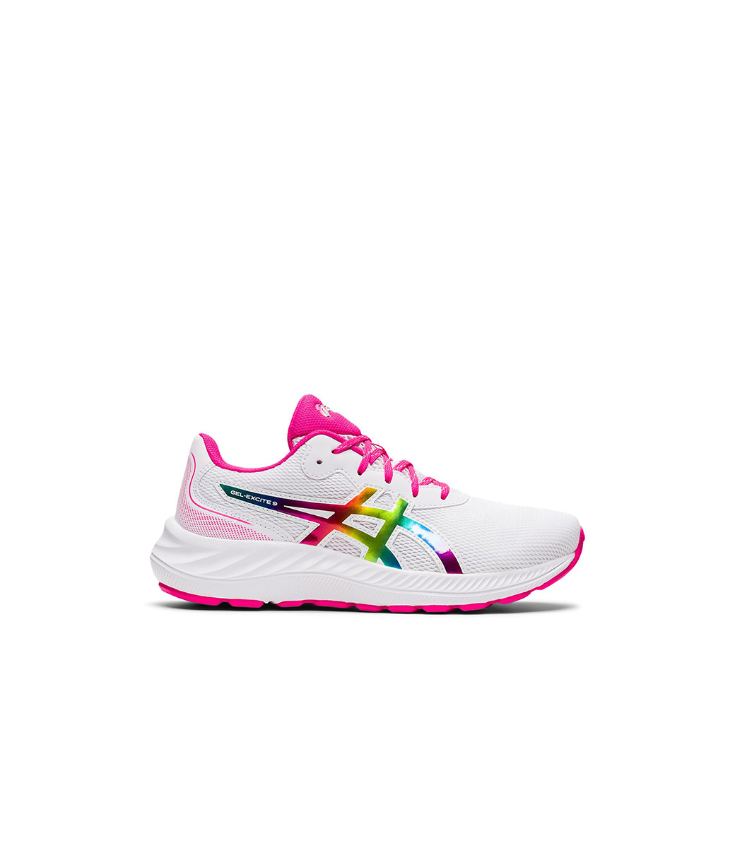 Asics top blanc rose