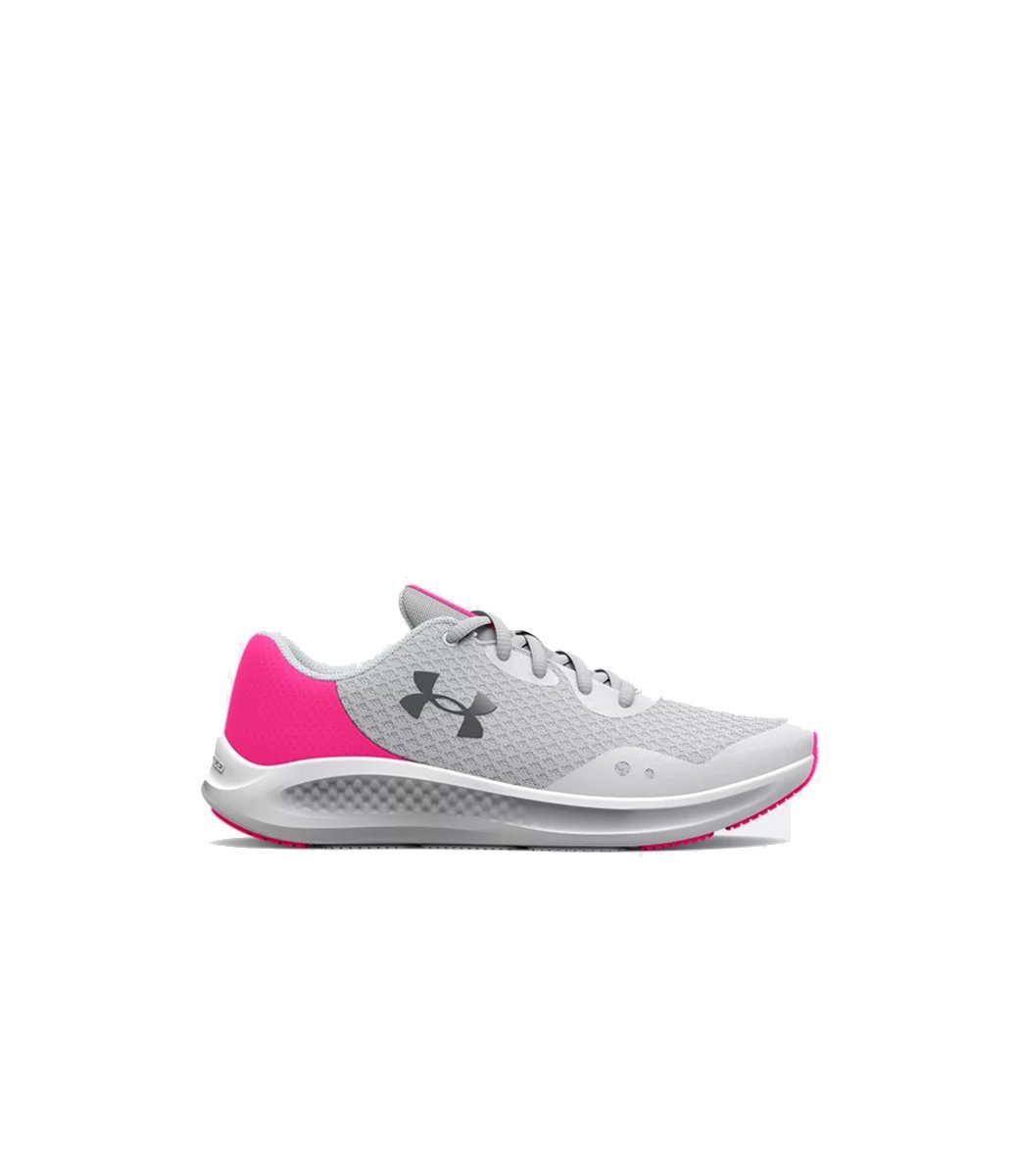 Under Armour Charged Pursuit 3 Halo Grey / Electro Pink |Tony Pappas
