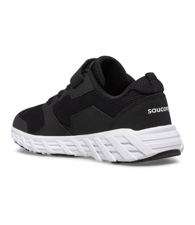 Saucony Kid's - Wind 2.0 Black / White