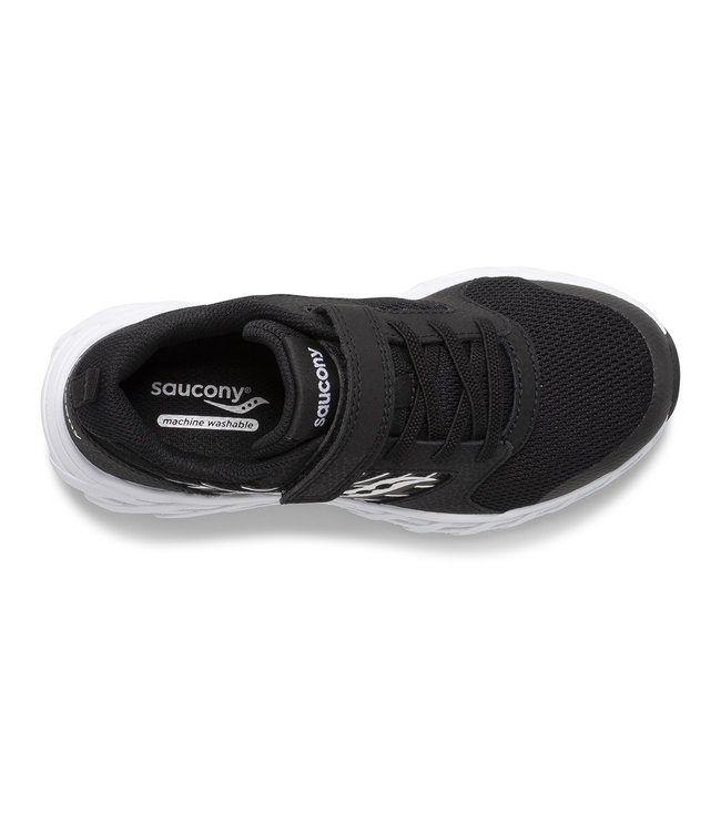 Saucony Kid's - Wind 2.0 Black / White