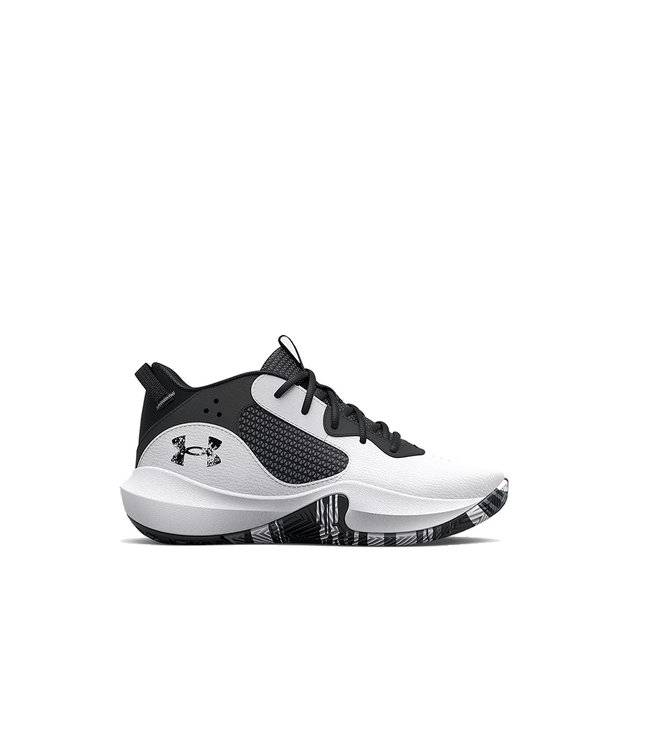 Under Armour Enfants - Lockdown 6 Basketball Blanc / Noir