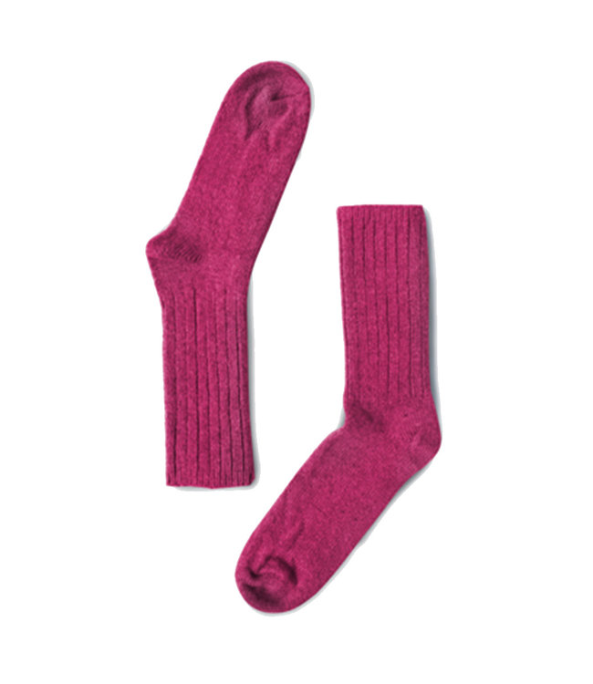 Bonnetier B0015 Women's  Wool Socks Fushia