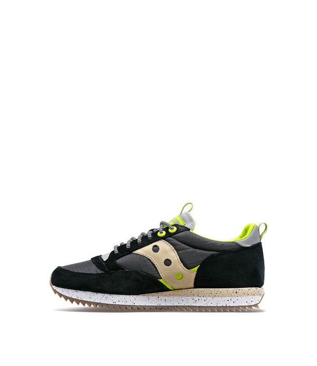 Saucony Femmes Jazz 81 Peak Premium Noir / Lime