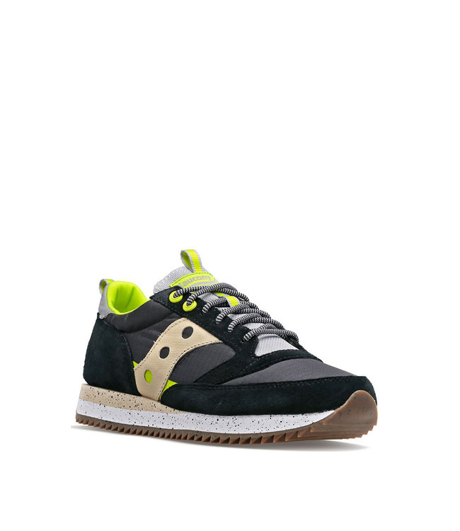 Saucony Femmes Jazz 81 Peak Premium Noir / Lime