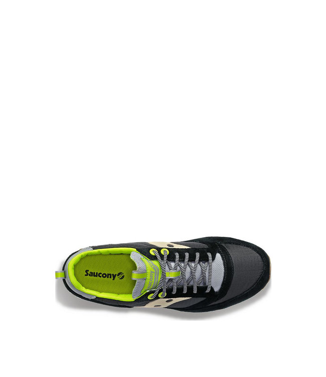 Saucony Femmes Jazz 81 Peak Premium Noir / Lime