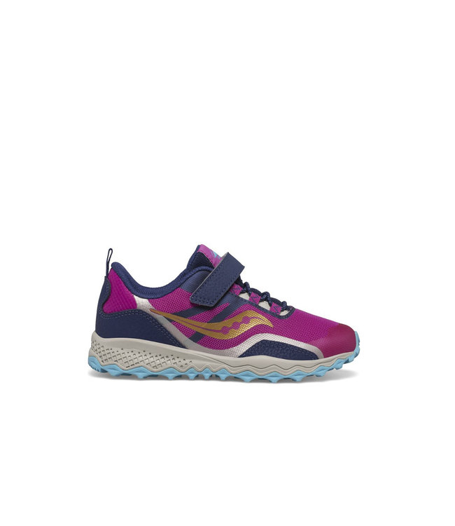Saucony  Kid's - Peregrine 12 Shield A/C Navy / Pink / Turquoise