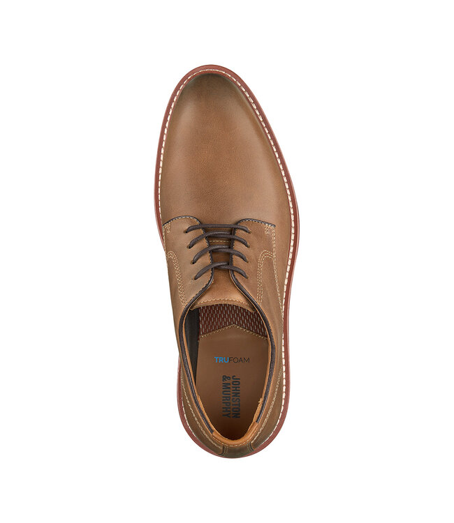 Johnston & Murphy Upton Plain Toe Tan