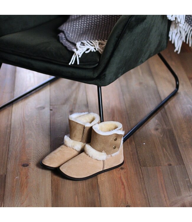 Garneau Reversed Sheepskin Bootie Tan