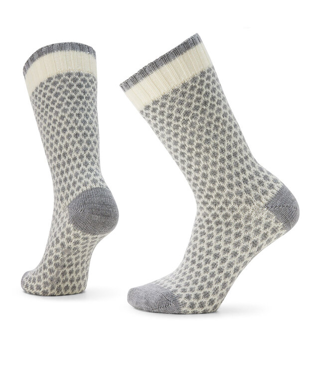 Smartwool Everyday Popcorn Polka Dot Crew Socks Natural