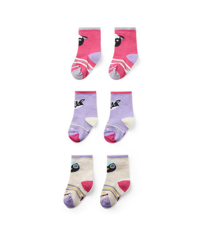 Smartwool Toddler Trio Socks Power Pink