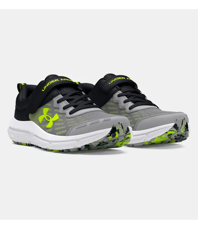 Under Armour Kid's - Assert 10 AC Mod Gray / Black / High Vis Yellow