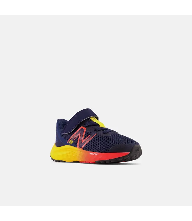 New Balance Toddler's - Fresh Foam Arishi v4 Team navy /Electric red / Egg yolk