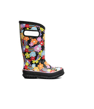 Bogs Rainboot Flower Noir Multi