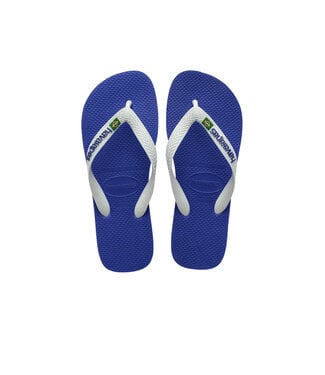 Havaianas Brazil Logo Bleu/ Blanc