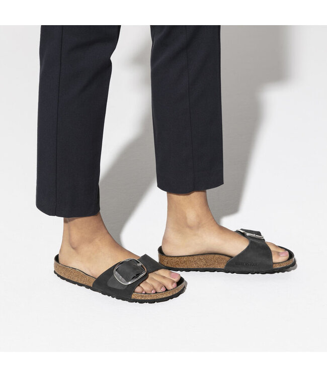 Birkenstock Madrid Big Buckle Noir