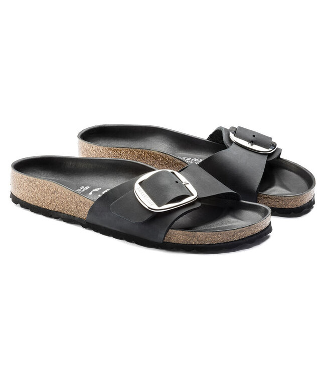 Birkenstock Madrid Big Buckle Noir