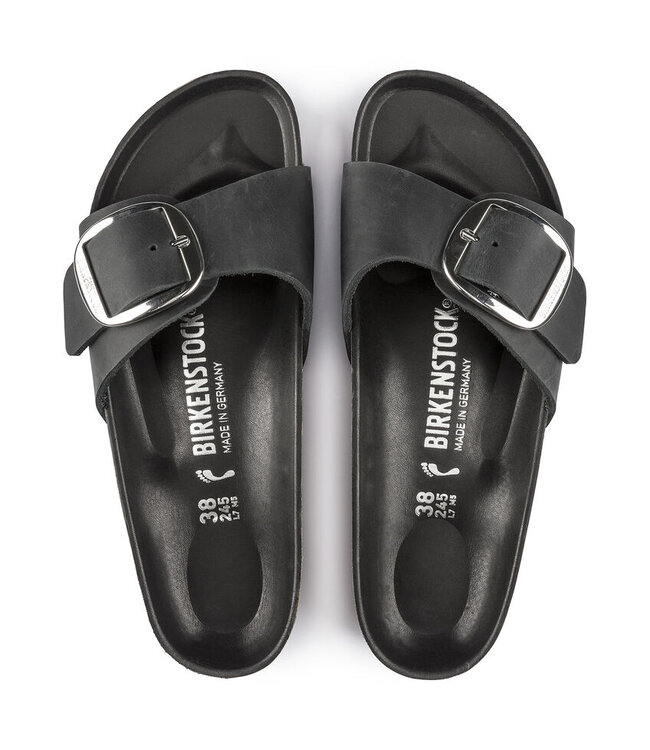 Birkenstock Madrid Big Buckle Noir