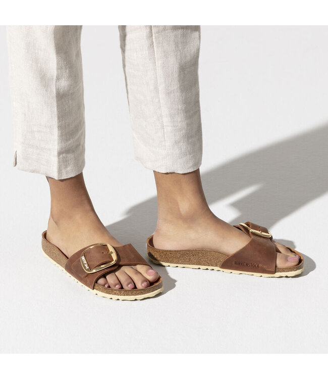 Birkenstock Madrid Big Buckle Cognac