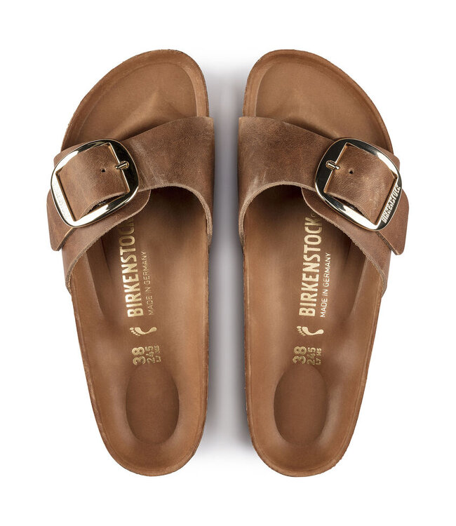 Birkenstock Madrid Big Buckle Cognac