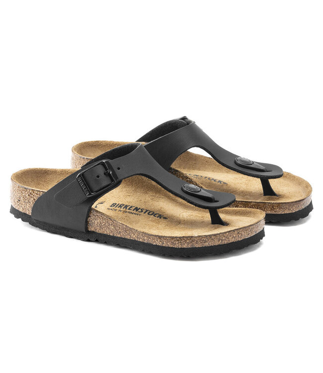 Birkenstock Enfants - Gizeh Noir Birko-Flor