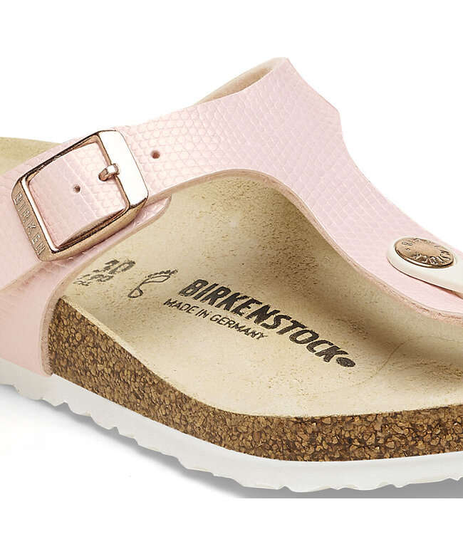 Birkenstock Kid's - Gizeh  Shiny Lizard Light Pink