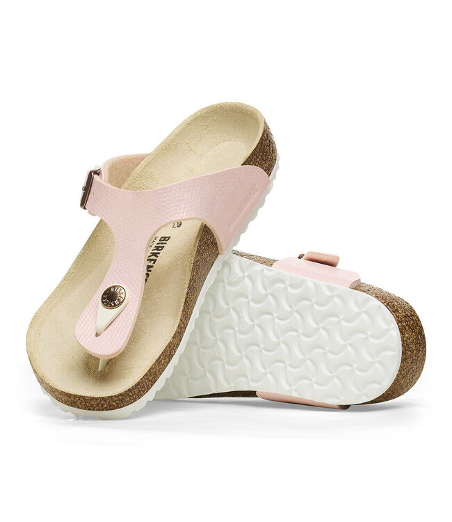 Birkenstock Kid's - Gizeh  Shiny Lizard Light Pink