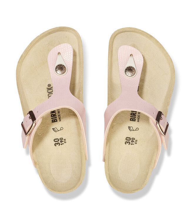 Birkenstock Kid's - Gizeh  Shiny Lizard Light Pink