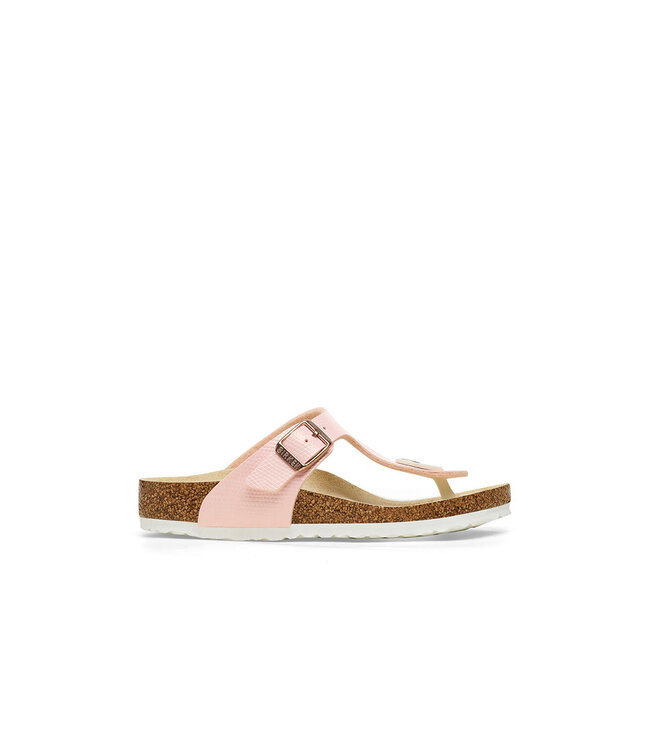 Birkenstock Enfants - Gizeh Lézard Billant Rose Pâle