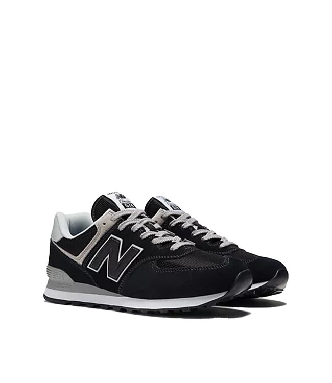 New Balance Hommes -574 Noir / Blanc