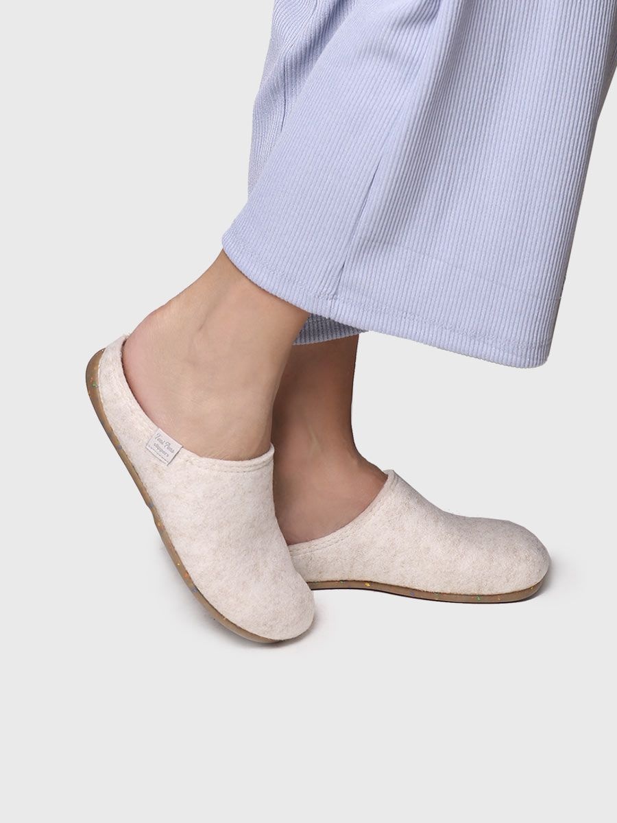 Chaussons Femme TONI PONS MONA-FR - En Feutre Recyclé - Confortables Et Chauds - Semelle Caoutchouc - Pour La Maison - 13