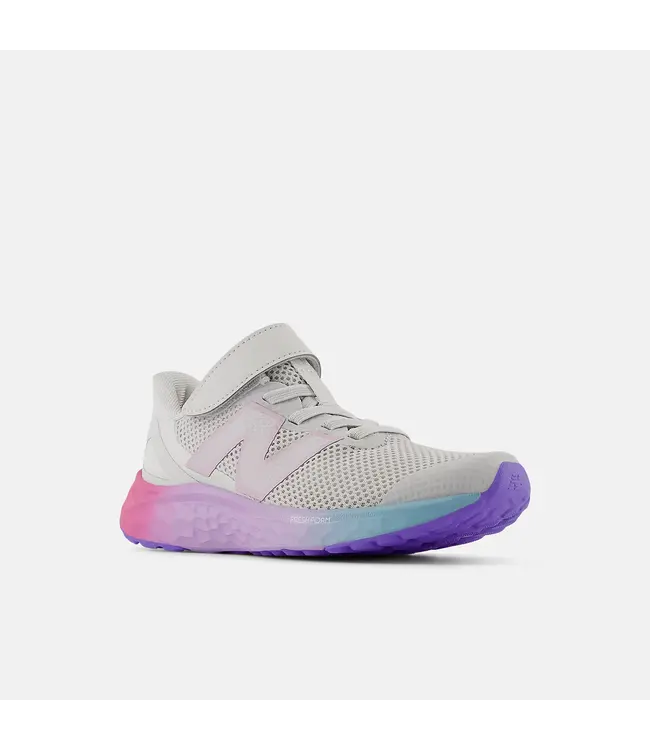 New Balance Kid's - Fresh Foam Arishi v4  Grey / Pink / Lilac