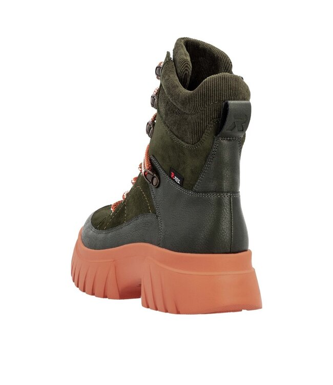 Rieker EVOLUTION W1871 Kaki / Orange