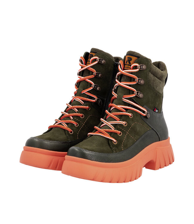 Rieker EVOLUTION W1871 Khaki / Orange