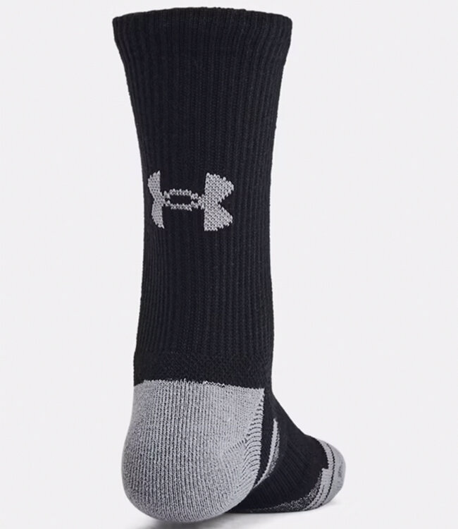 Under Armour Performance Tech 6-Pack Crew Socks Black