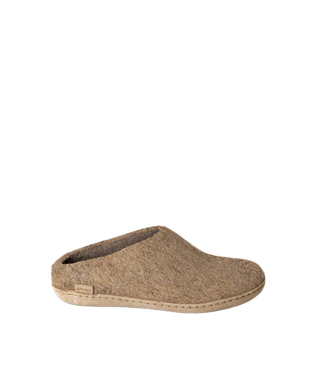Glerups Slipper Leather Sole Sand