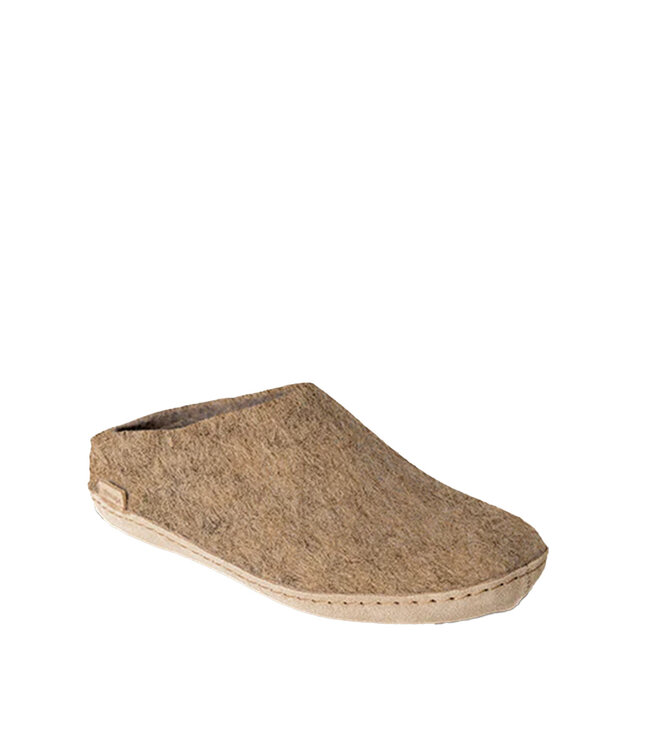Glerups Slipper Leather Sole Sand