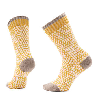 Smartwool Chaussette de tous les jours Popcorn en tricot câblé Miel Doré