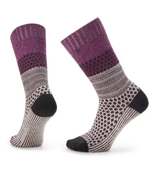 Smartwool Bas de tous les jours Popcorn en tricot câblé Mauve Champêtre