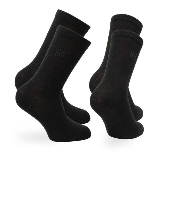 Norfolk Helsinki Junior Noir Paquet de 2 paires