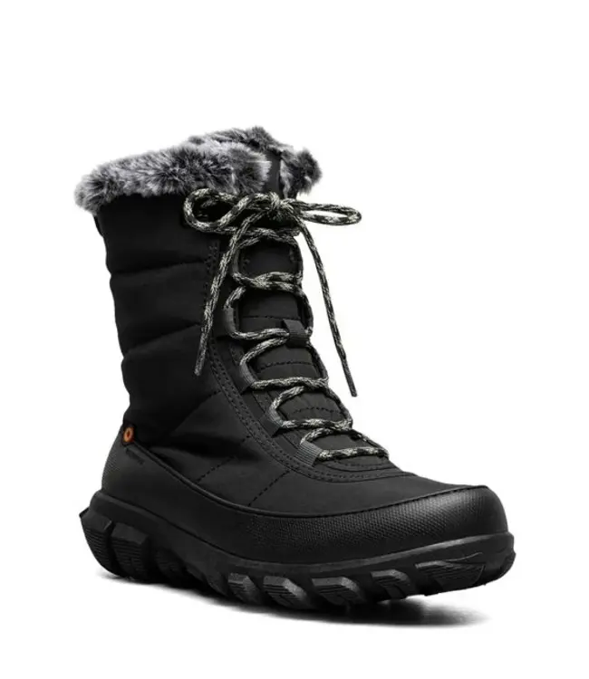 Bogs Cedar Quilt Lace  Black