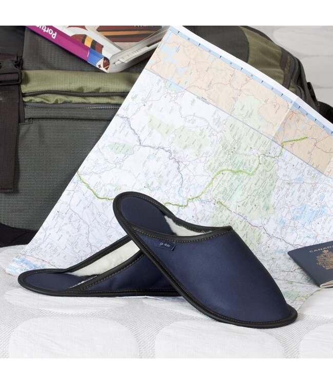 Garneau Ultralight Mule Slippers Navy / White