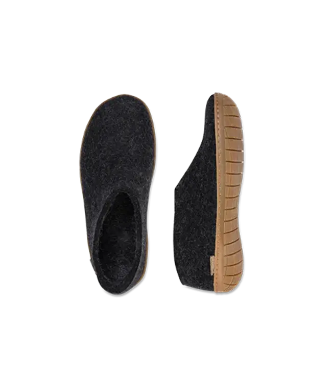 Glerups Shoes Semelle Caoutchouc Charbon